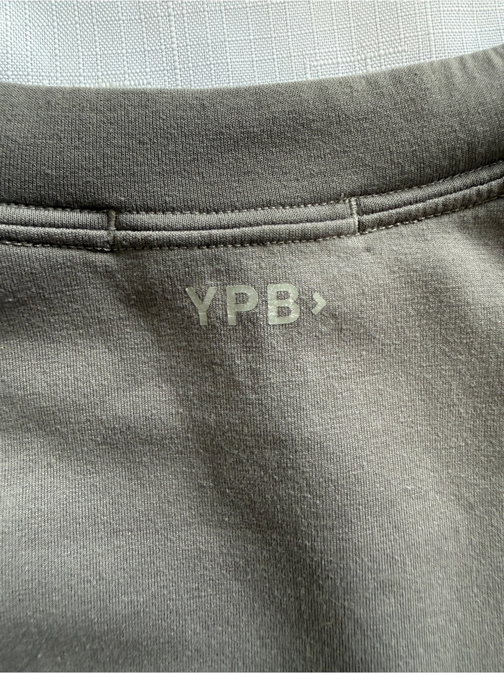 Abercrombie YPB Gray Cropped Drawstring Crewneck Sweatshirt Small Athletic - Picture 4 of 7